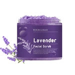 Deep sea salt lavender facial scrub cream【Free Sample】