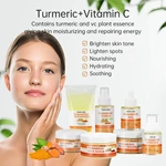 Organic Private Label Whitening Turmeric Skincare Set Beauty Facial Anti Acne Aging Tumeric Face Skin Care Set