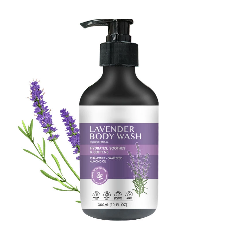 Moisturizing Liquid Soap Wholesale Organic Anti-Fungal Lavender Body Wash