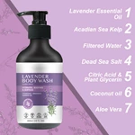 Moisturizing Liquid Soap Wholesale Organic Anti-Fungal Lavender Body Wash